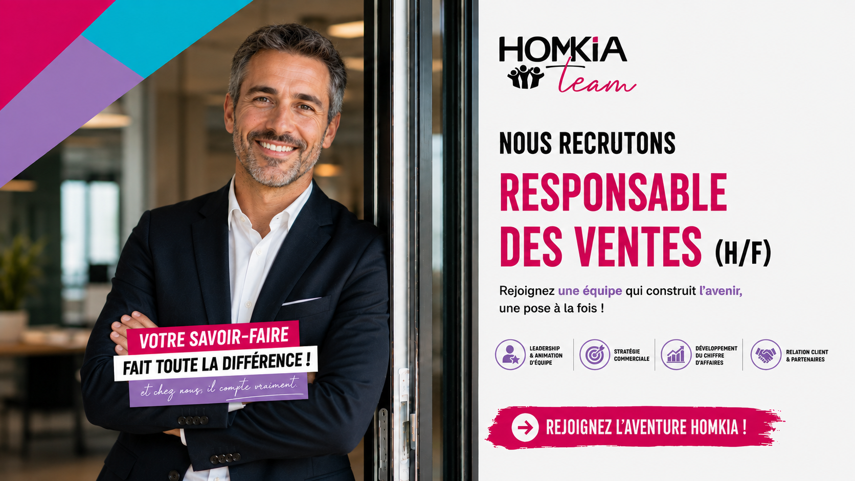 RESPONSABLE DES VENTES (H/F) - Sète (34)